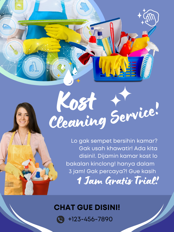 contoh poster iklan cleaning service